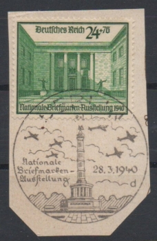 Michel Nr. 743, Briefmarkenausstellung mit Ersttagsstempel.